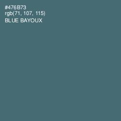 #476B73 - Blue Bayoux Color Image